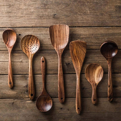 TeakTouch – Set aus Kochutensilien aus Holz