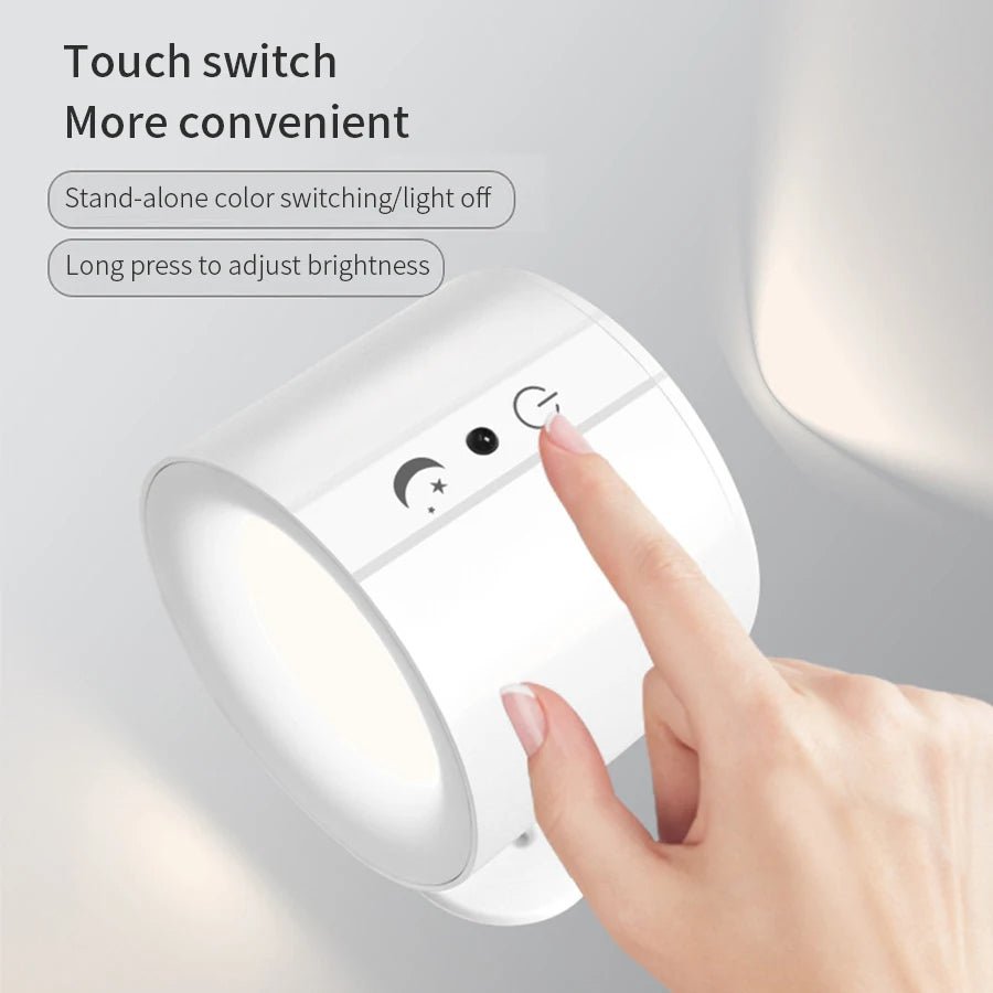 LumaFlex — Wiederaufladbare magnetische LED-Wandleuchte mit Fernbedienung
