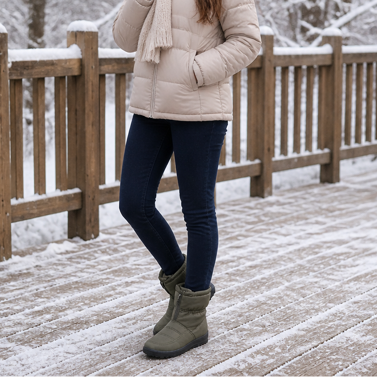 Frostbella – Rutschhemmende Winterstiefel mit warmem Innenfutter & Reißverschluss