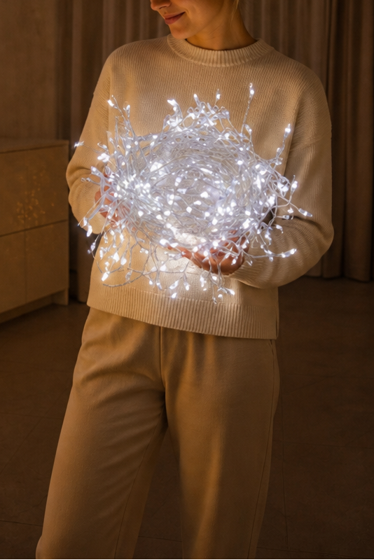 Emberwire – Verzweigte Kupferdraht-Lichterkette im Feuerwerksdesign