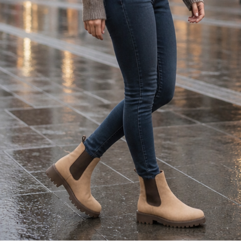Traqora – Chelsea Boots mit weiter Passform und elastischen Einsätzen