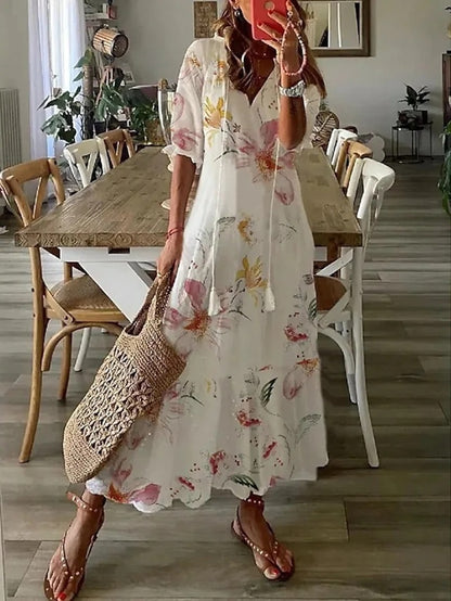 Joanne – Sommerkleid mit V-Ausschnitt