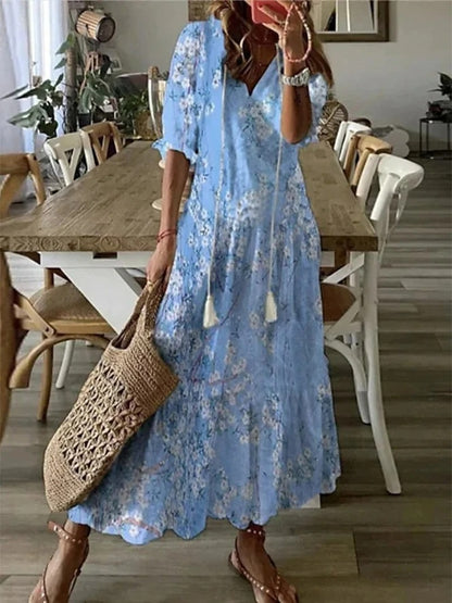 Joanne – Sommerkleid mit V-Ausschnitt