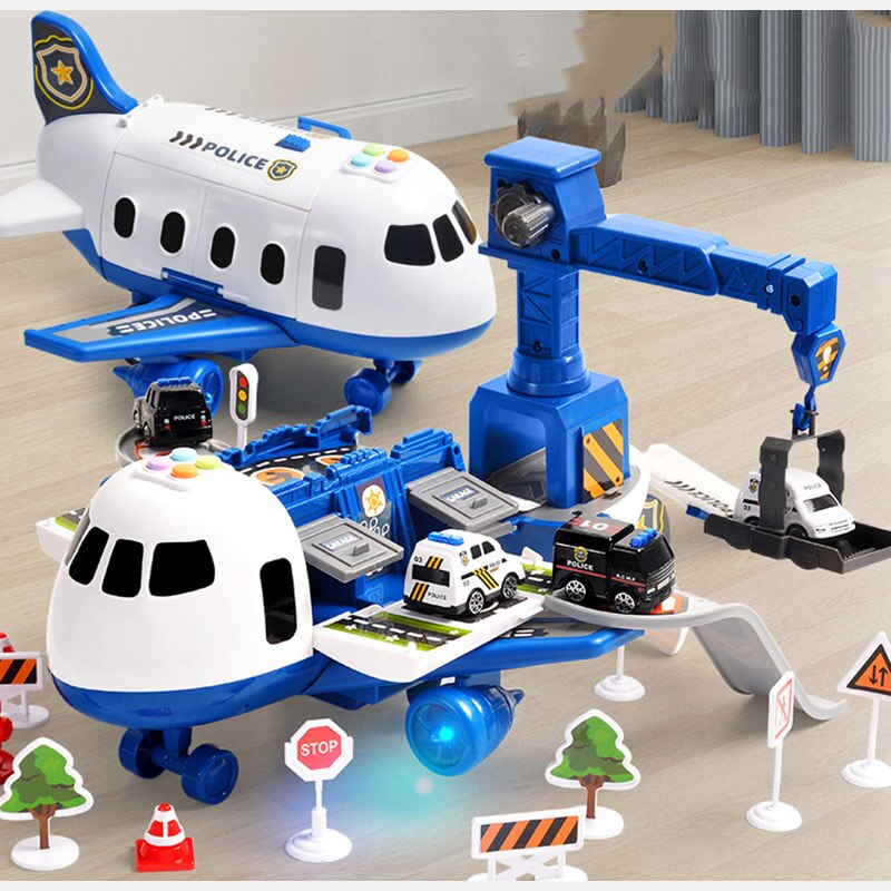 SkyBuilder™ | Flugzeugset mit Mini-Baufahrzeugen für kreative Entdecker