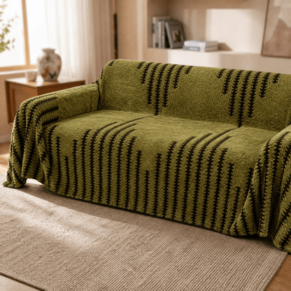 Velura™ | Rutschfester XXL-Plüsch-Sofabezug – Schützt dein Sofa vor Tierhaaren, Kratzern & Flecken!