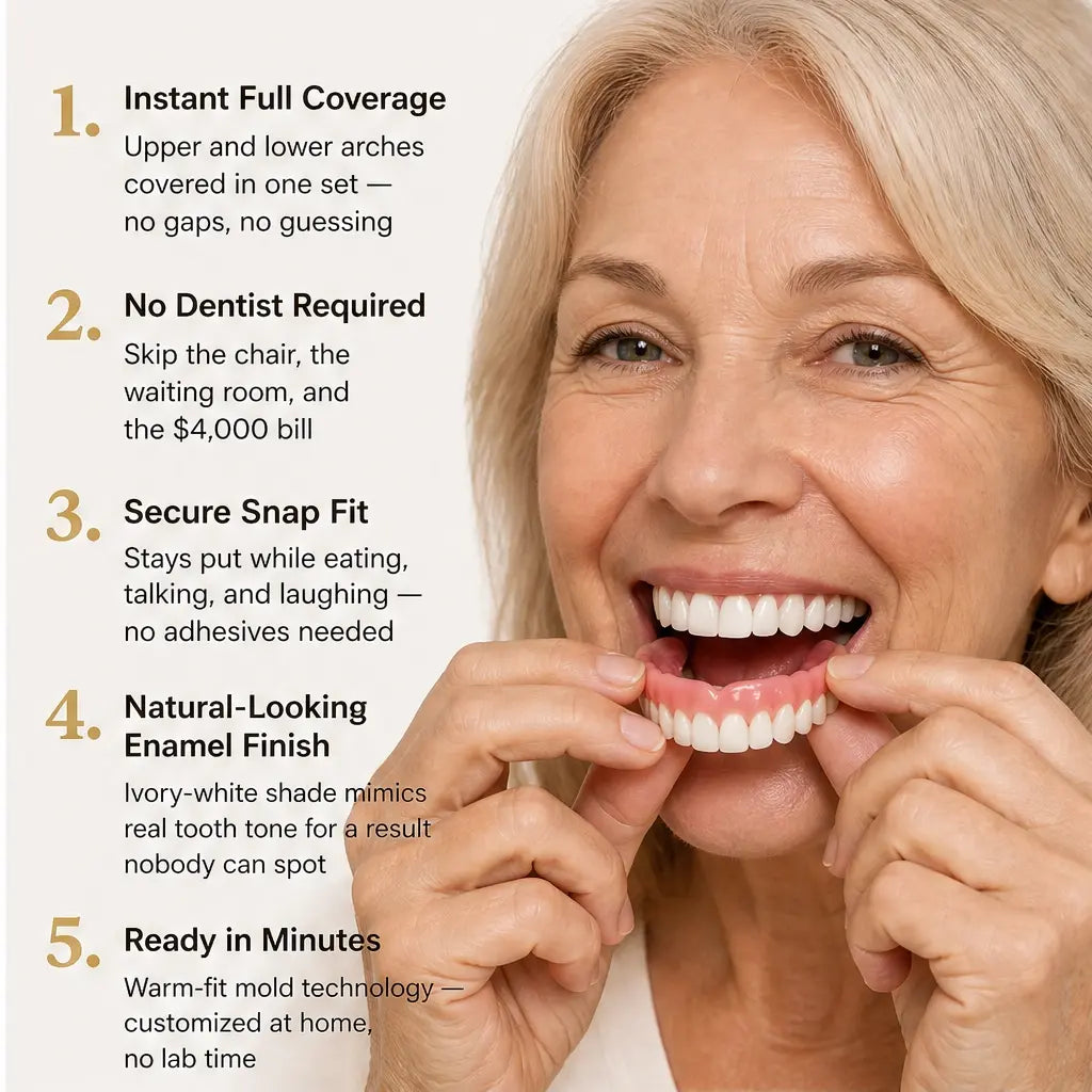 Pearlesse – Natural-Look Multi-Tonal Cosmetic Smile Veneer + 50% OFF