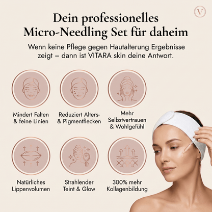 Anti-Falten-Starterset - VITARA Micro-Needling Infusion für zu Hause