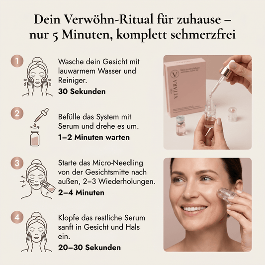 Anti-Falten-Starterset - VITARA Micro-Needling Infusion für zu Hause