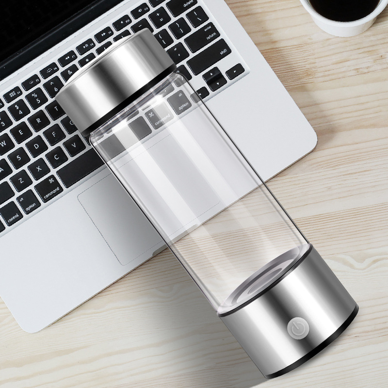 DrinkCool™ Glaswasserflasche mit Wasserstoffproduktion