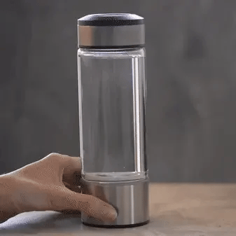 DrinkCool™ Glaswasserflasche mit Wasserstoffproduktion