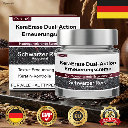 Cvreoz® KeraErase Dual-Action Erneuerungscreme - Die Kraft aus Schwarzem Reis gegen raue Stellen