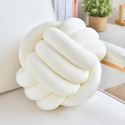 Velvet Cozy Knot Pillow – Handgemachtes Design-Dekokissen (11 Zoll)