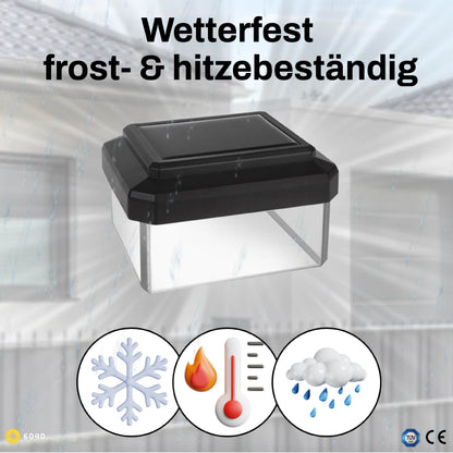 1+1 Gratis | SolarGlow™ 6040 LED Zaunleuchte [Letzter Tag Rabatt]