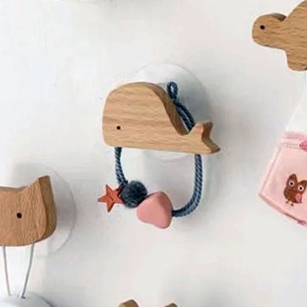 NordicPals – Set mit Wandhaken aus Holz in Tierform